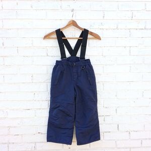 Lands' End Bib Snow Pants Kids Size 5 Navy